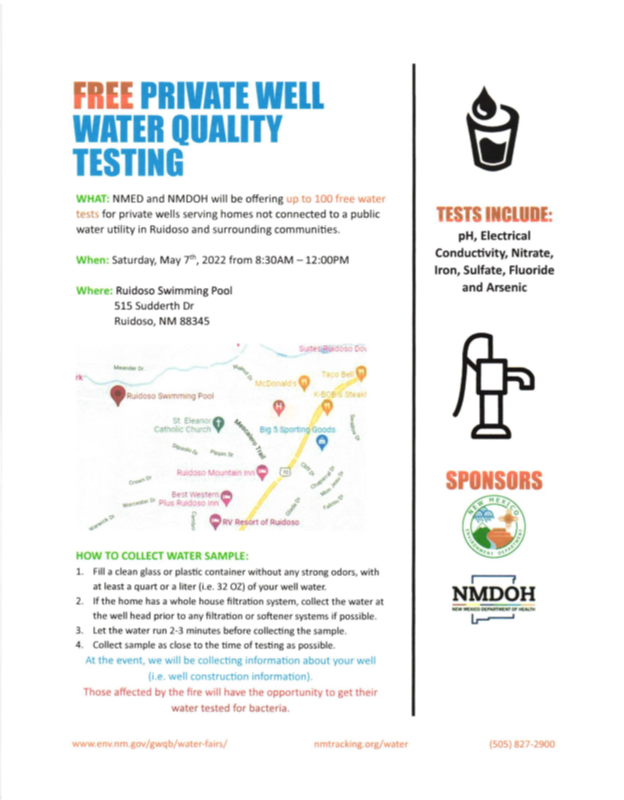 PW water quality testing
